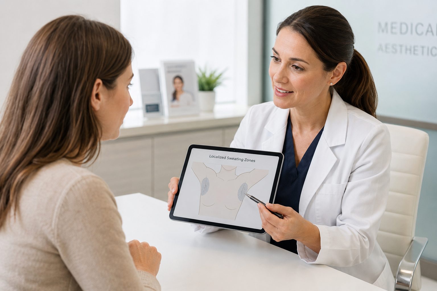 Valoración médica para hiperhidrosis Consulta médica para sudoración excesiva localizada e hiperhidrosis axilar en Sant Feliu de Guíxols